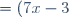 = (7x - 3)^2 - 5^2